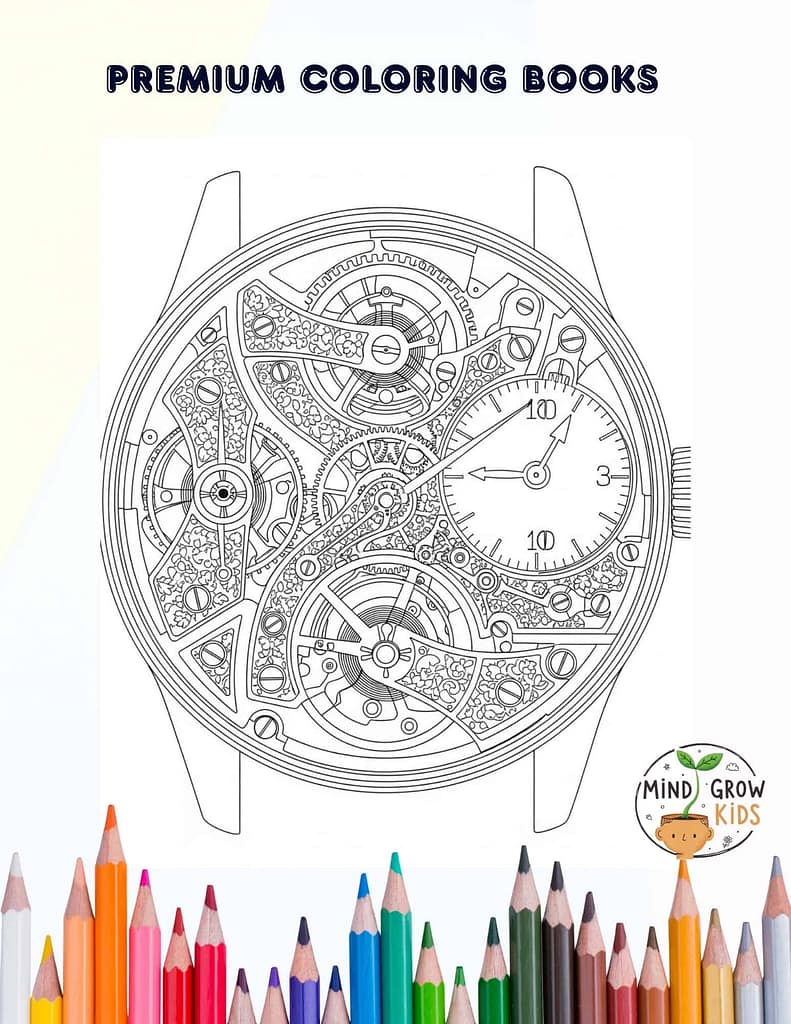 High-Quality Educational Coloring Book for Children’s Cognitive Growth.