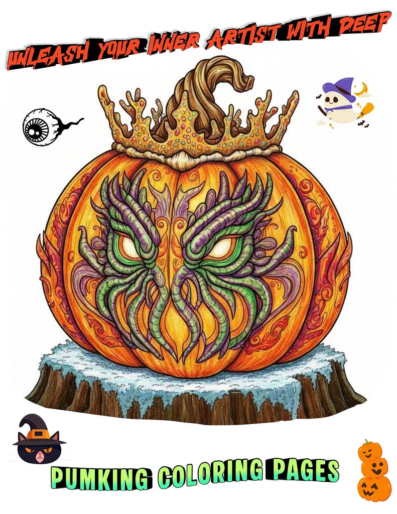 Unleash Your Inner Artist with Deep Pumking Coloring Pages