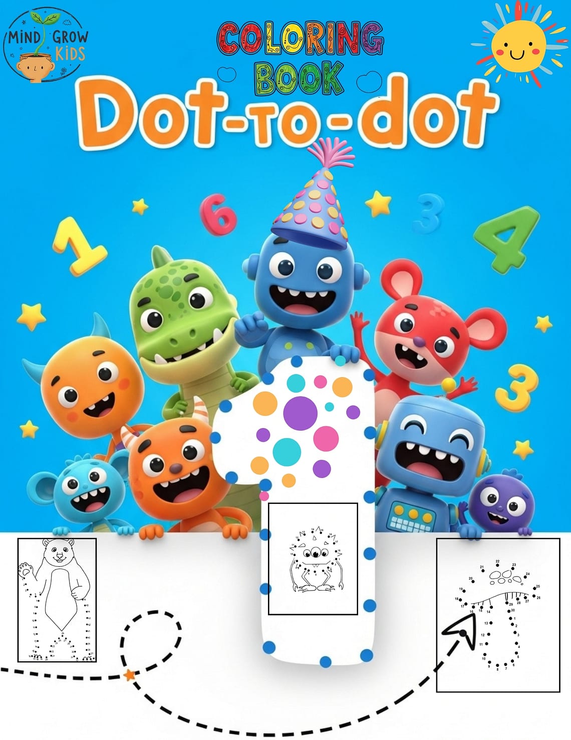 Dot to dot coloring book