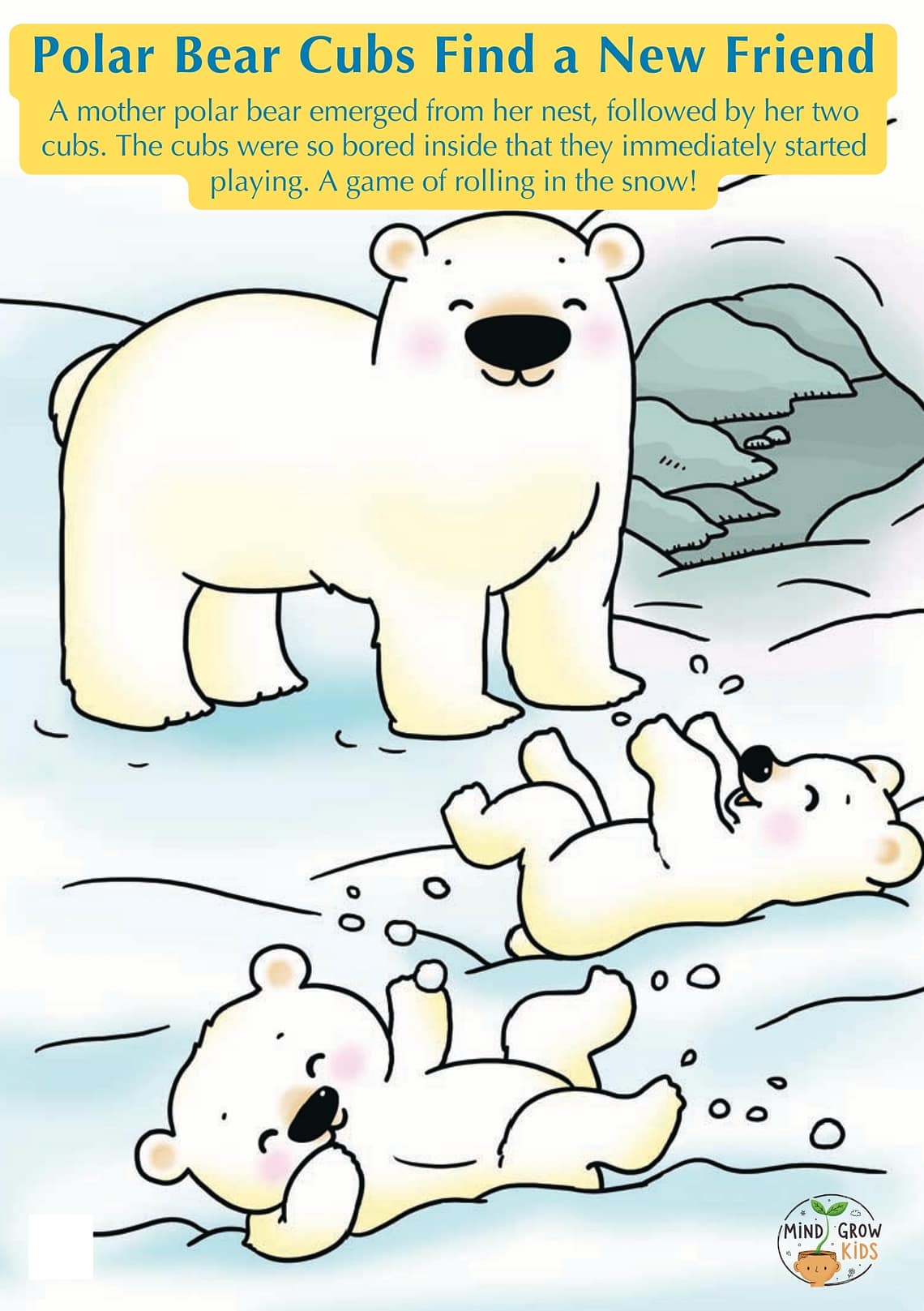 Polar Bear Cubs Find a New Friend