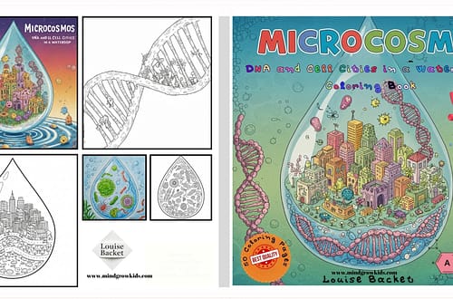 Microcosmos coloring page