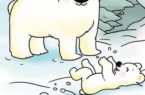 Polar Bear Cubs Find a New Friend