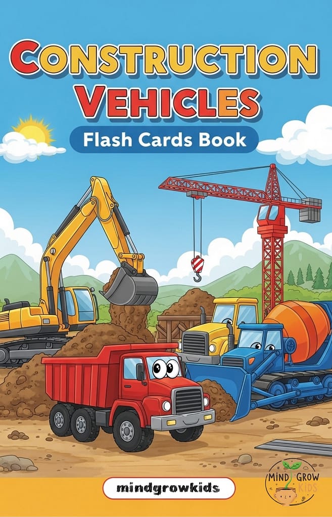 Construction Vehicles Flash Cards Book Download