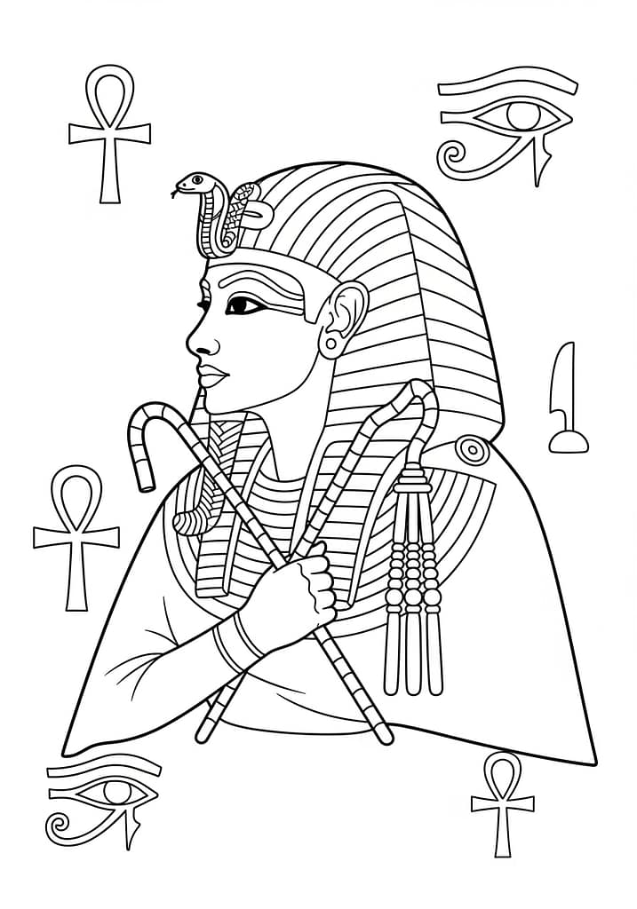 Egpty coloring page