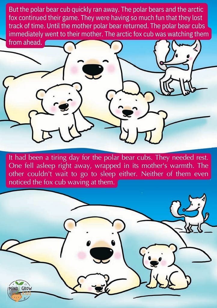 It had been a tiring day for the polar bear cubs.