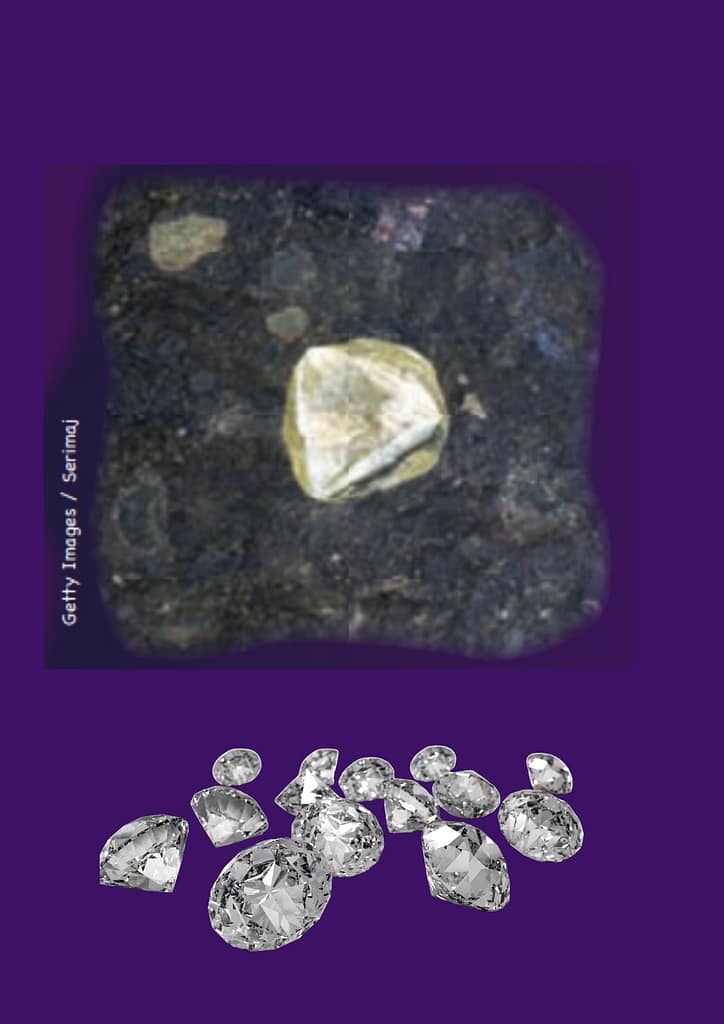 Diamond from a volcano.