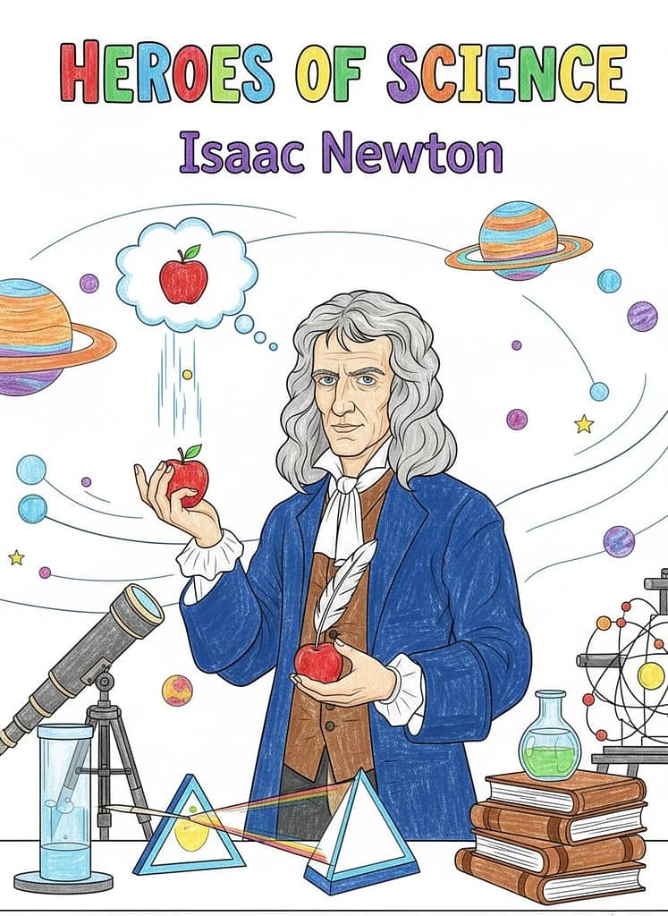 Heroes of Science: Isaac Newton Coloring Page and His Life