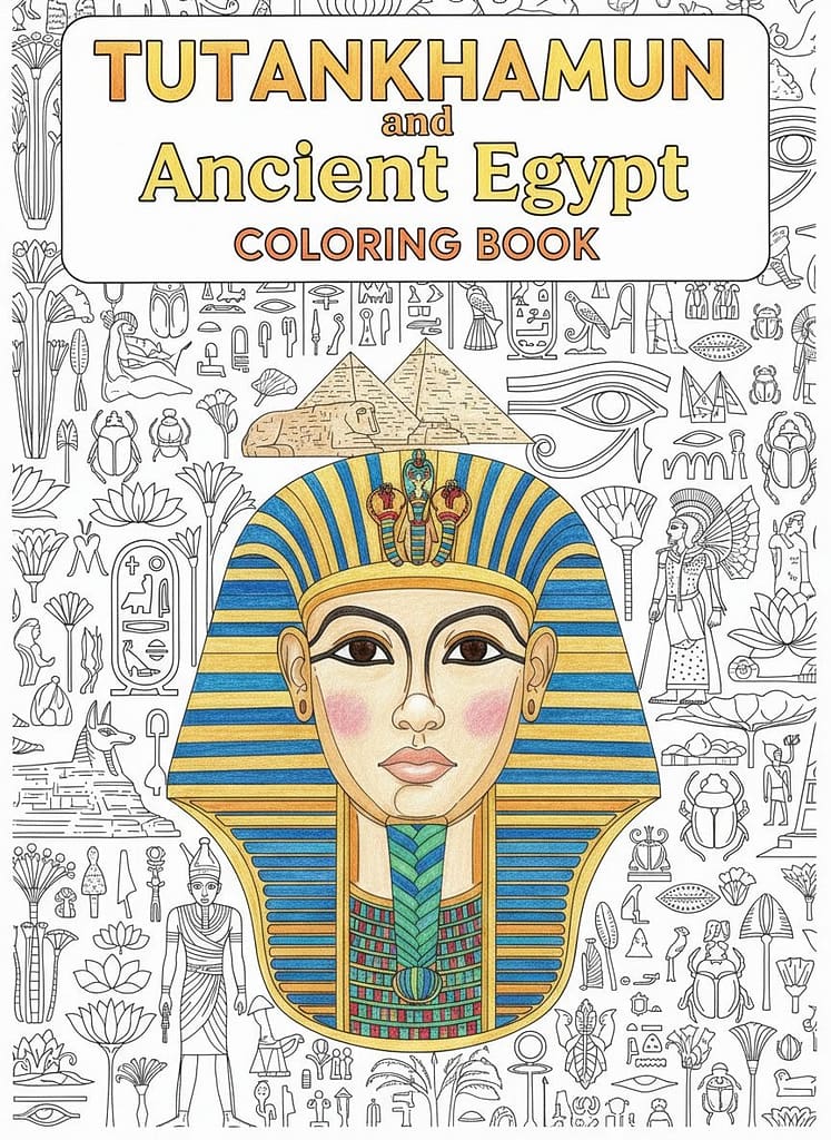 Tutankhamun and Ancient Egypt Coloring Book Free Download.