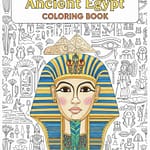 Book Cover. Title: Tutankhamun and Ancient Egypt Coloring Book
