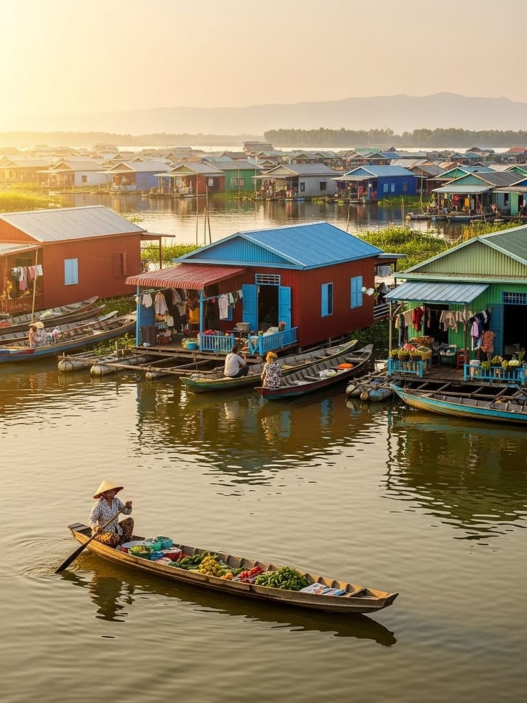 Floating Houses of Cambodia