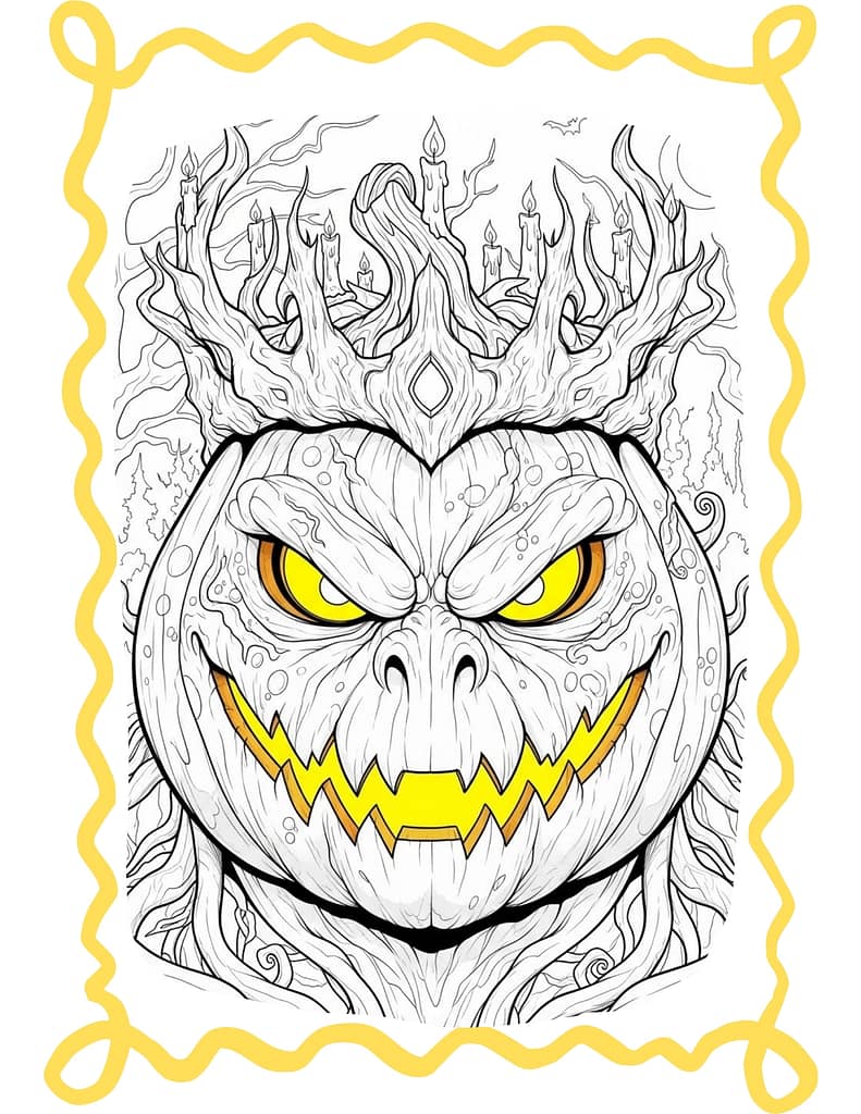 Deep Pumking Coloring Pages