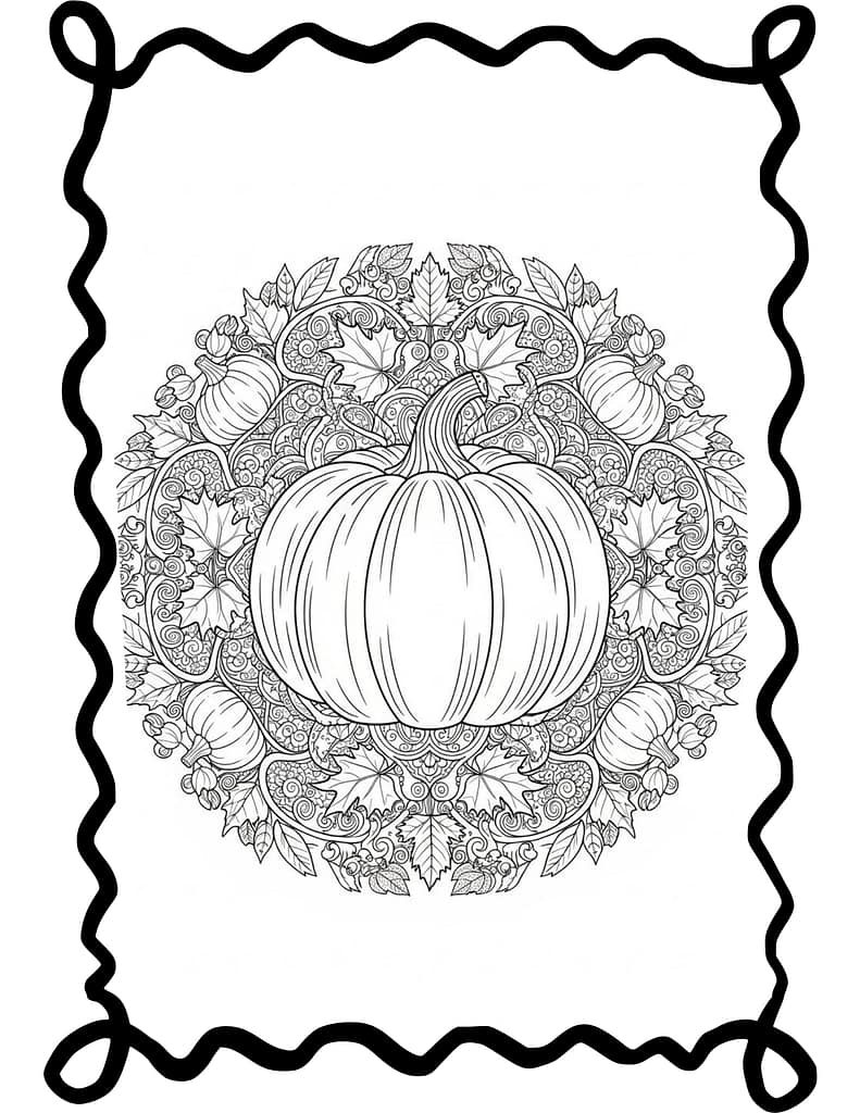 Deep Pumking Coloring Pages