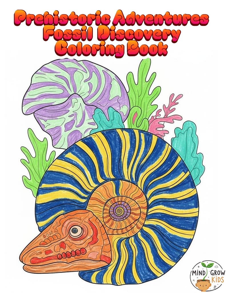Prehistoric Adventures: Fossil Discovery Coloring Book