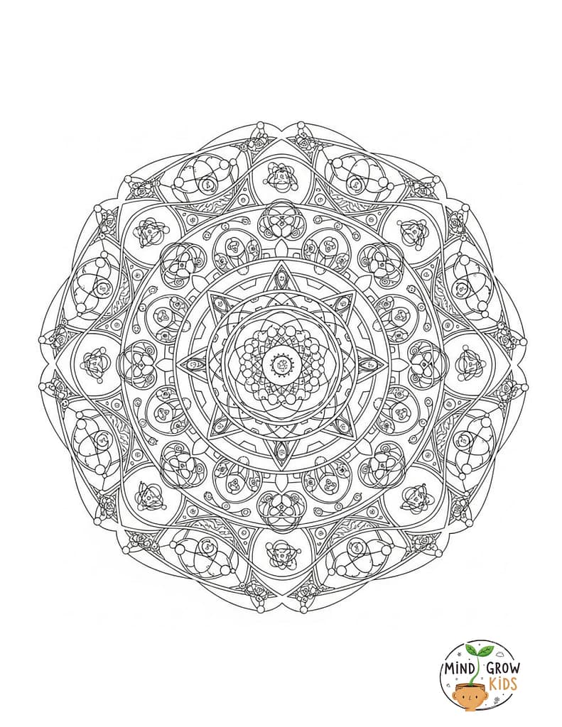 Dance of quantum mandala