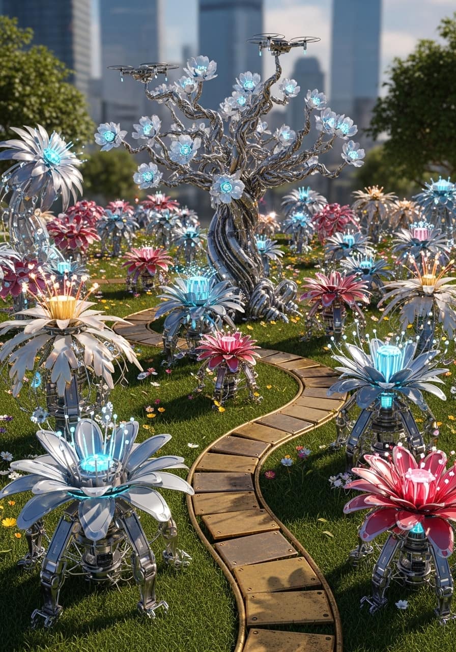 Robot Flower Garden