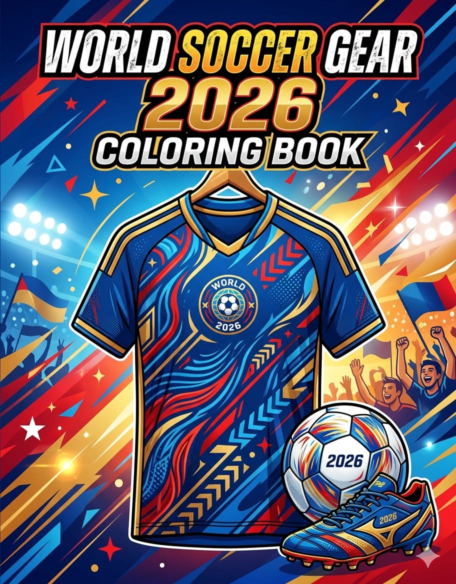word soccer gear coloring book