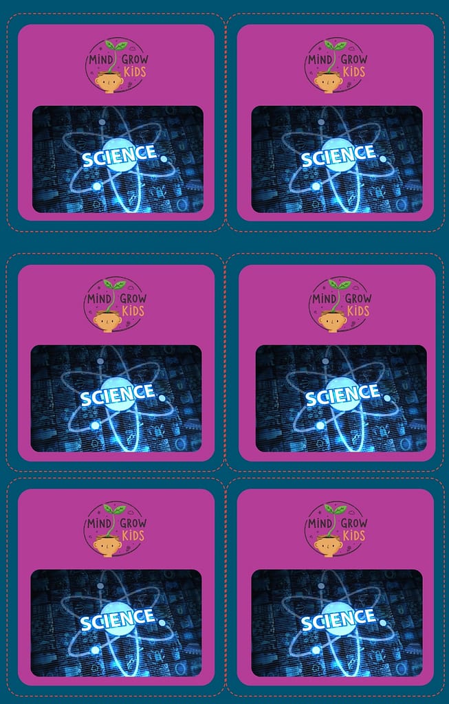 Winter Clothing Playing Card. Kids paper game card