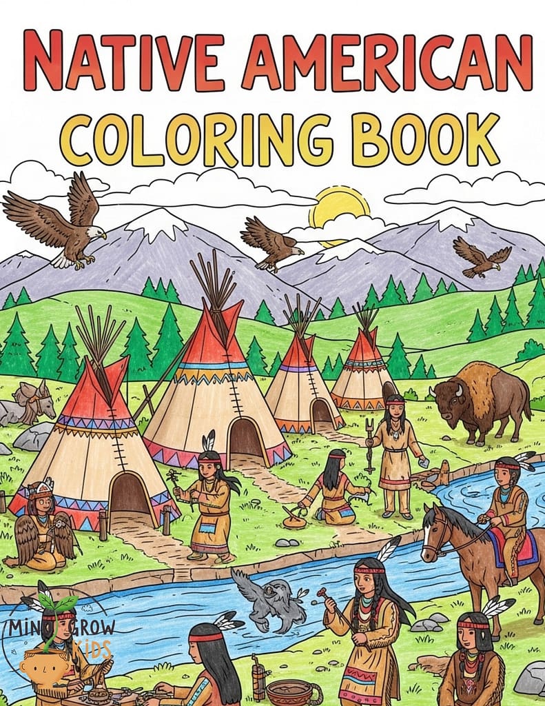 Native Americans Coloring Book