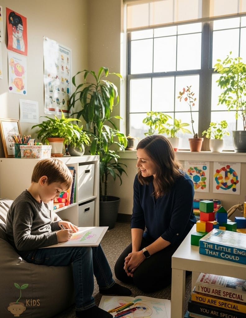 You should definitely make eye contact when communicating with children!
